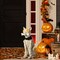 Set of 2 20.50''H Ligted Halloween Lighted MGO Skeleton Dog Porch Decor with Timer
